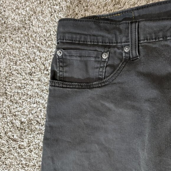 Levis 502 Jeans Mens 33x30 Gray Regular Taper Stretch Denim Pants Casual - Picture 4 of 12